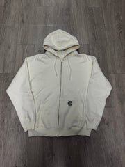 Eric Emanuel Cream Black Embroidered Zip Up