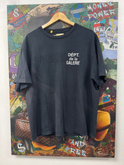 Gallery Dept Navy White Logo Tee
