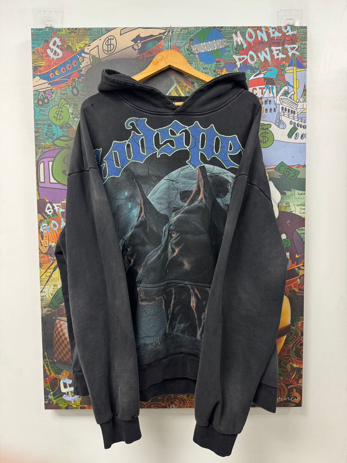 Godspeed Black Wash Watch Dog Hoodie