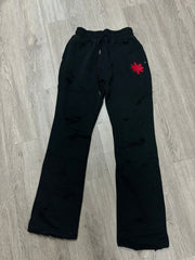 LOSTSHDWS Double Layered Classic Black & Red Sweats