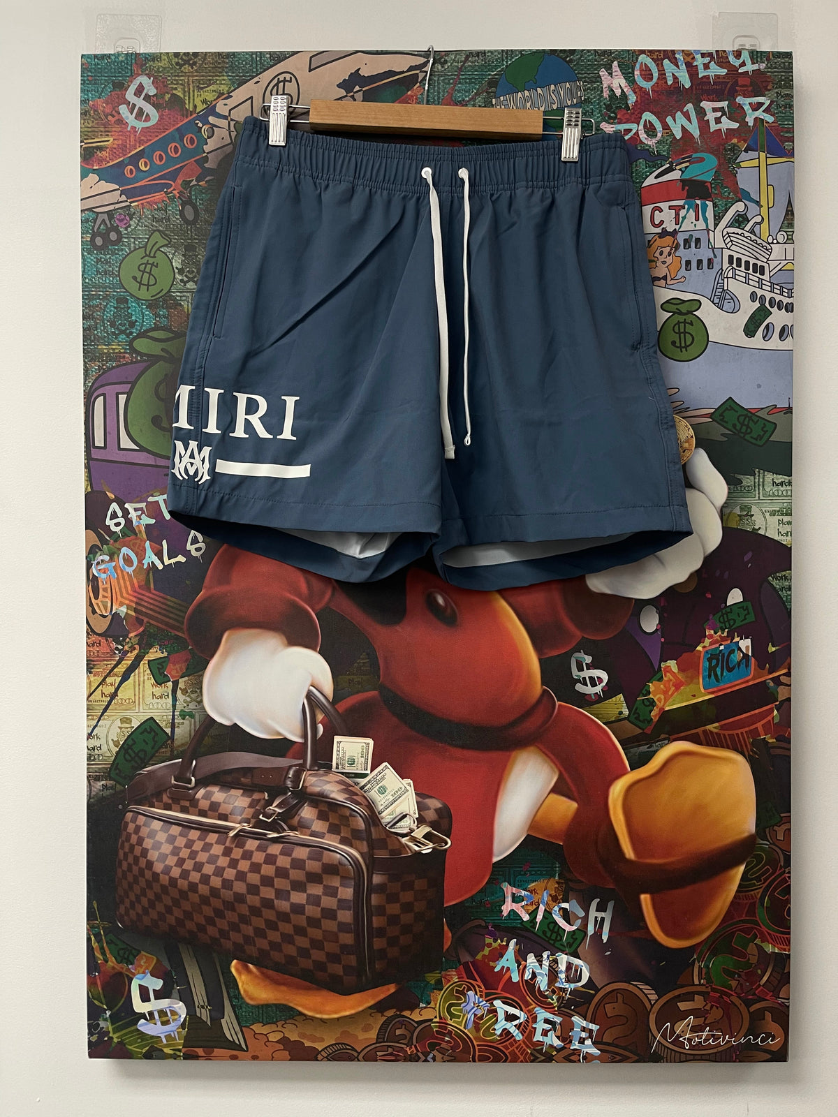 Amiri Bar Trunks Blue New