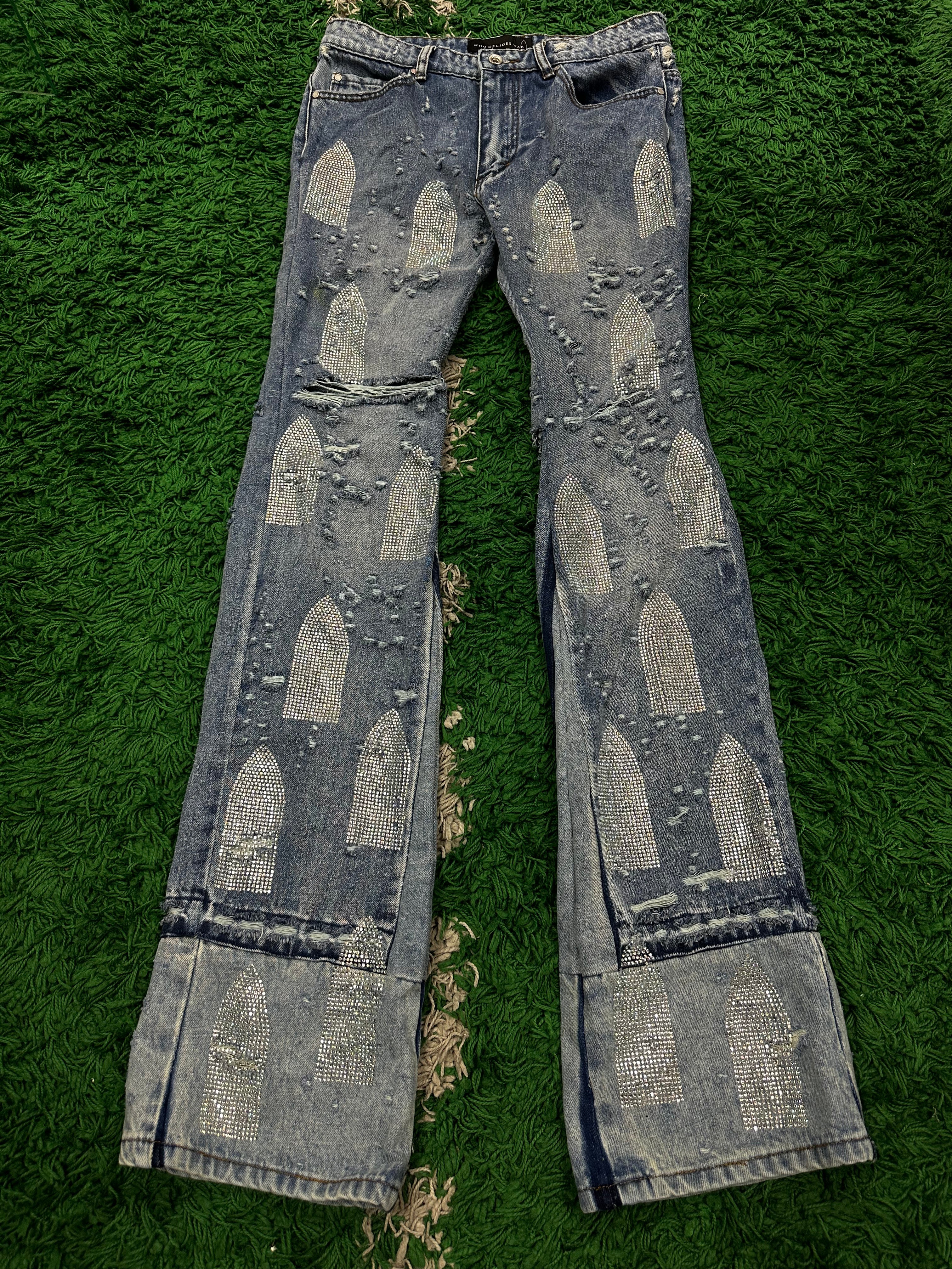 WDW Rhinestone Stain Glass Jeans