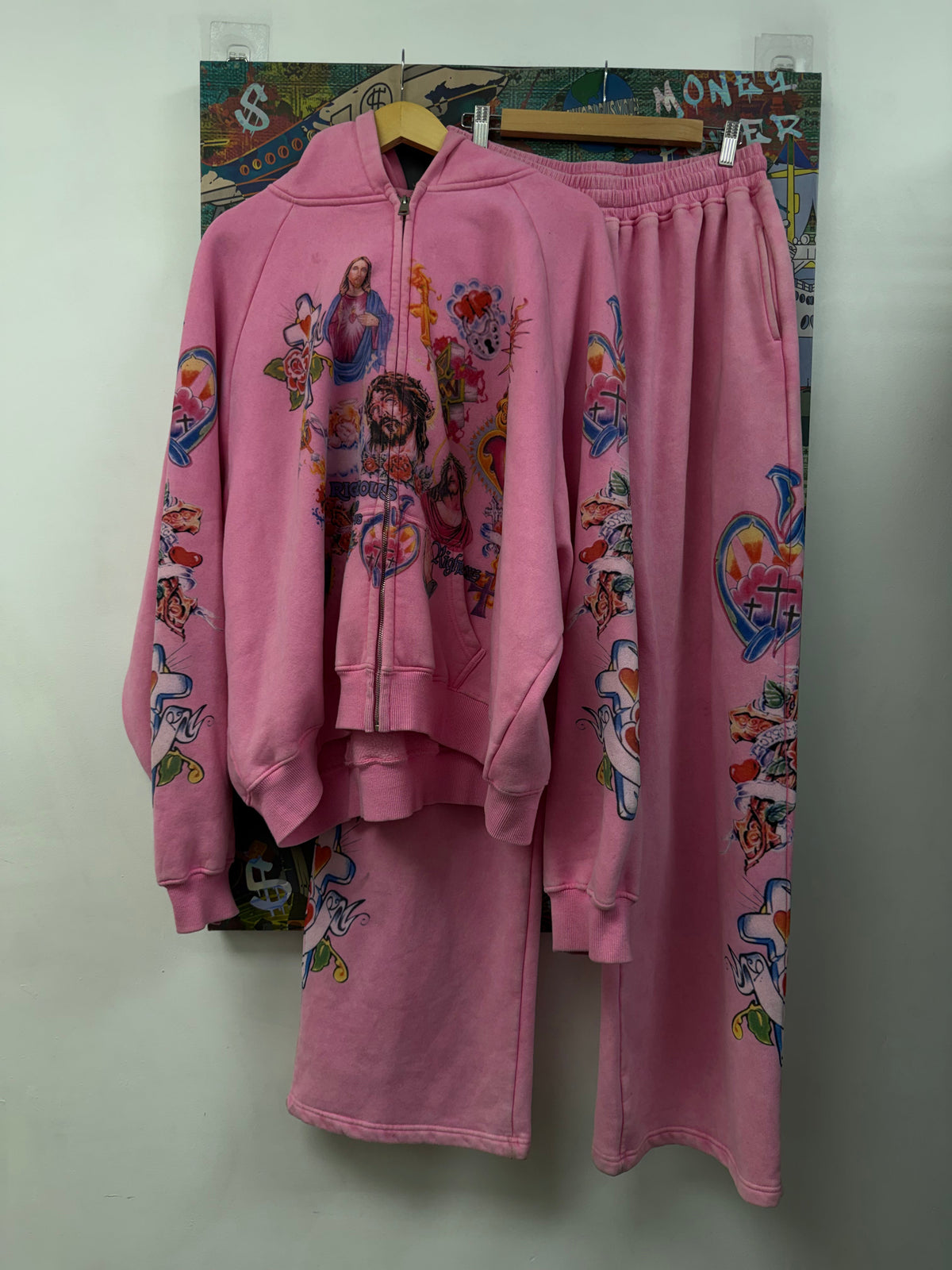We Are Righteous Pink Risen Sweatsuit