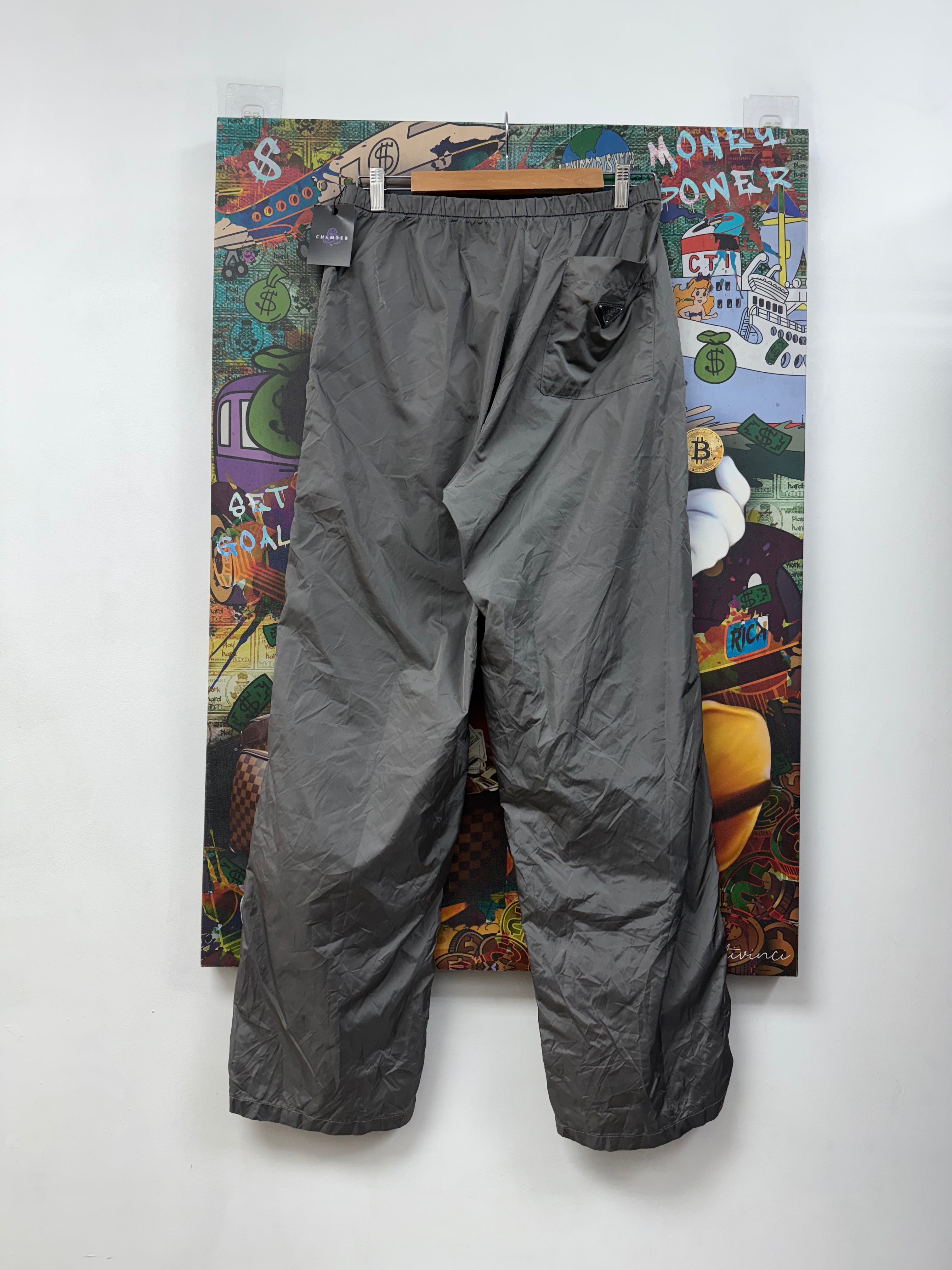 Prada Grey Nylon Pants Pants