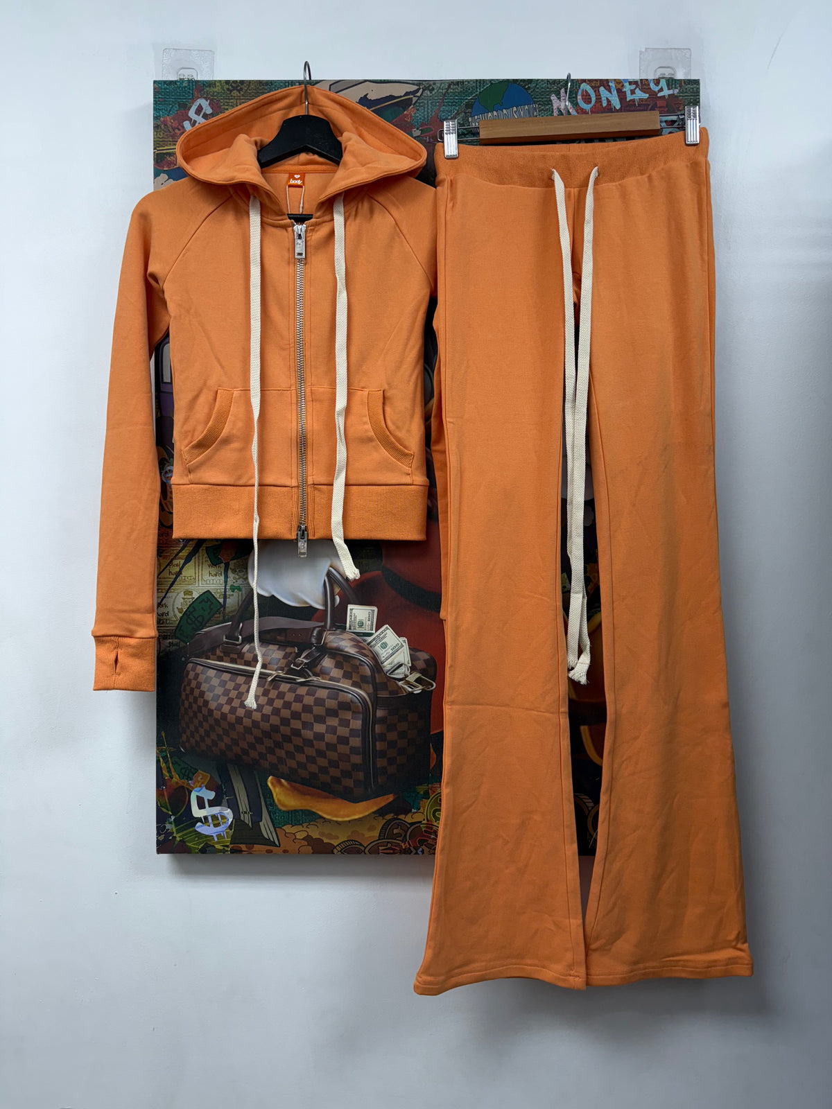 Body By Raven Orange Knitwear Sweatsuit