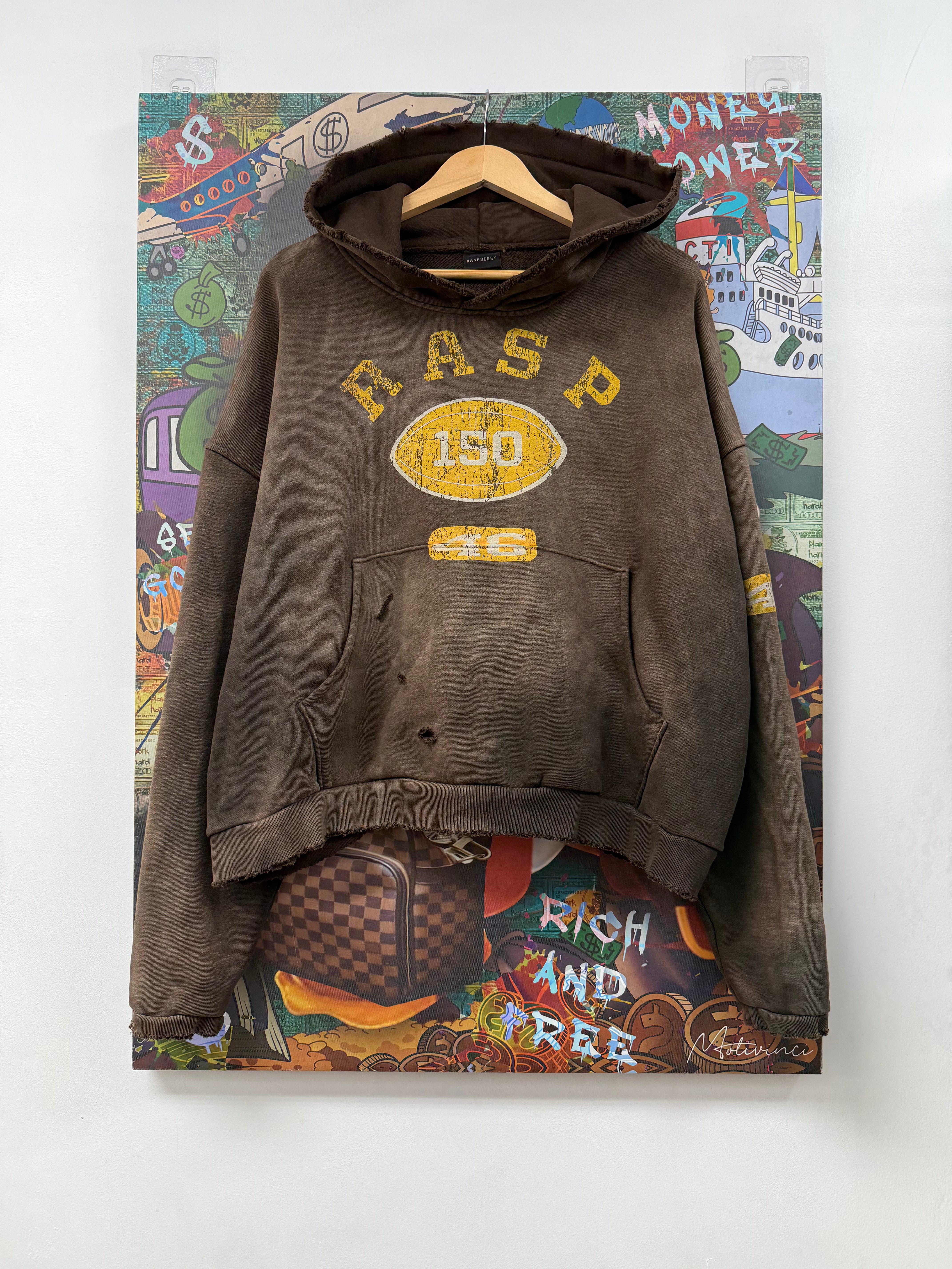 GV Gallery Brown Football Hoodie