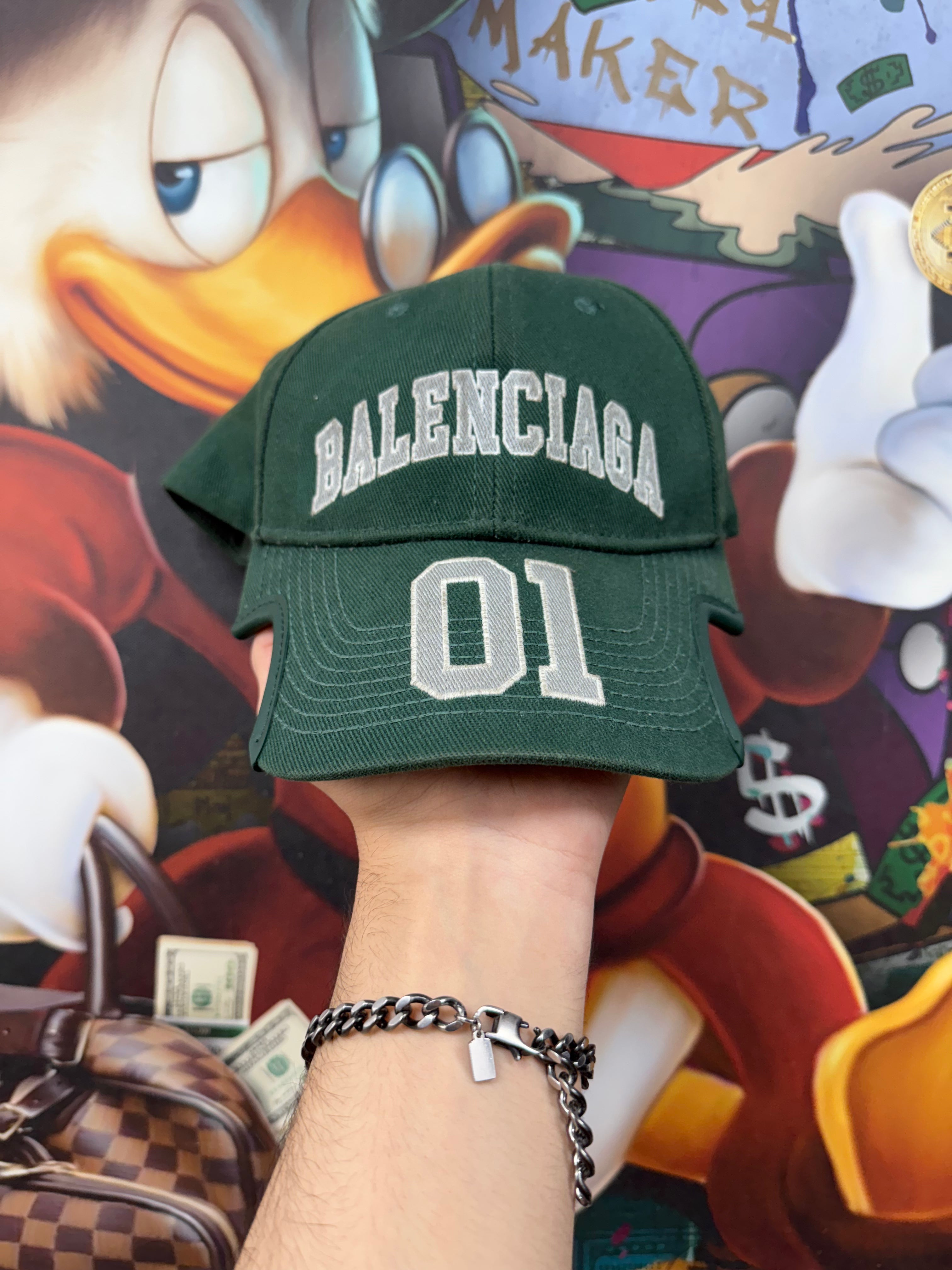 Balenciaga Green Grey Sportswear 01 Cap