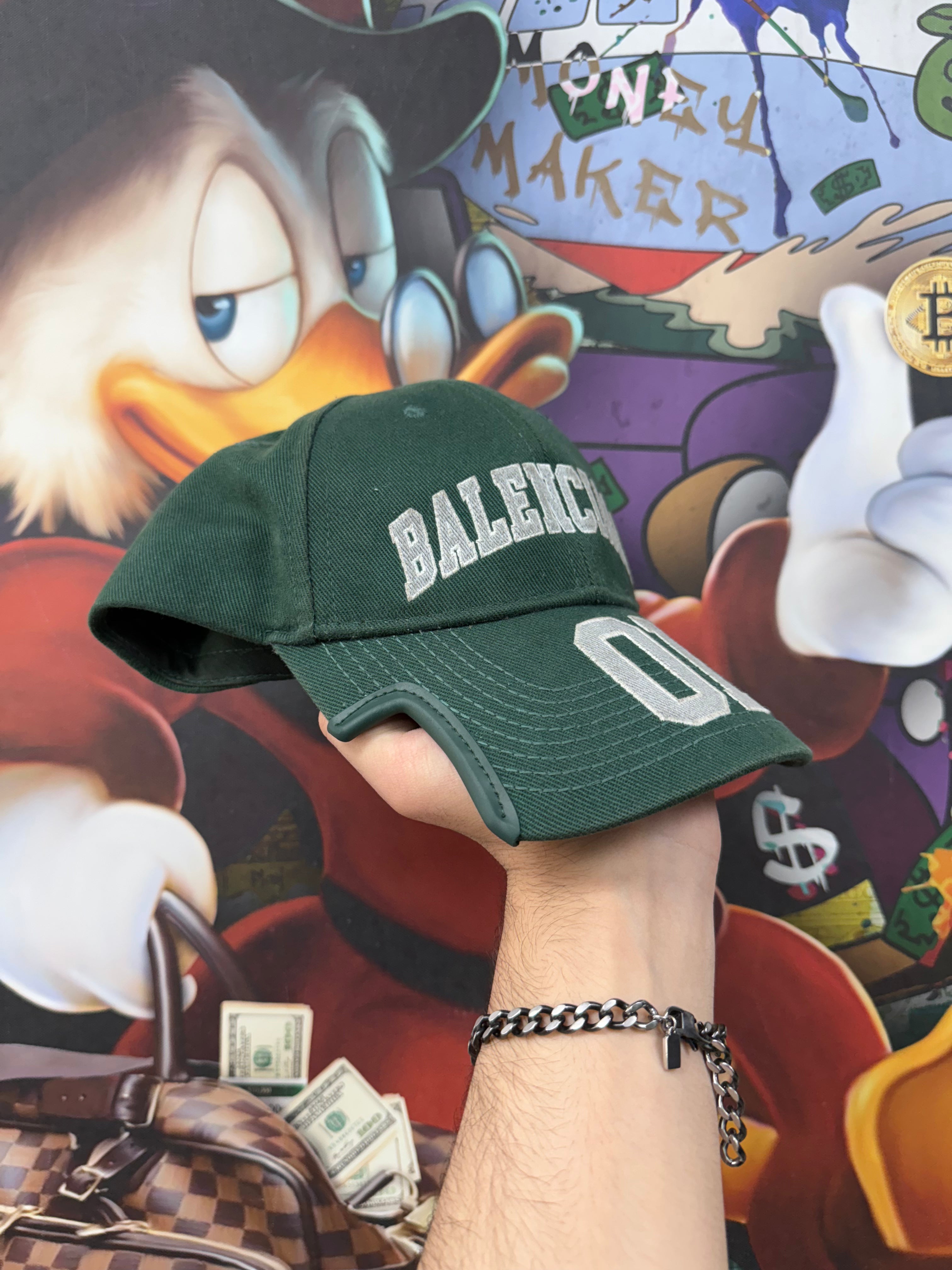 Balenciaga Green Grey Sportswear 01 Cap