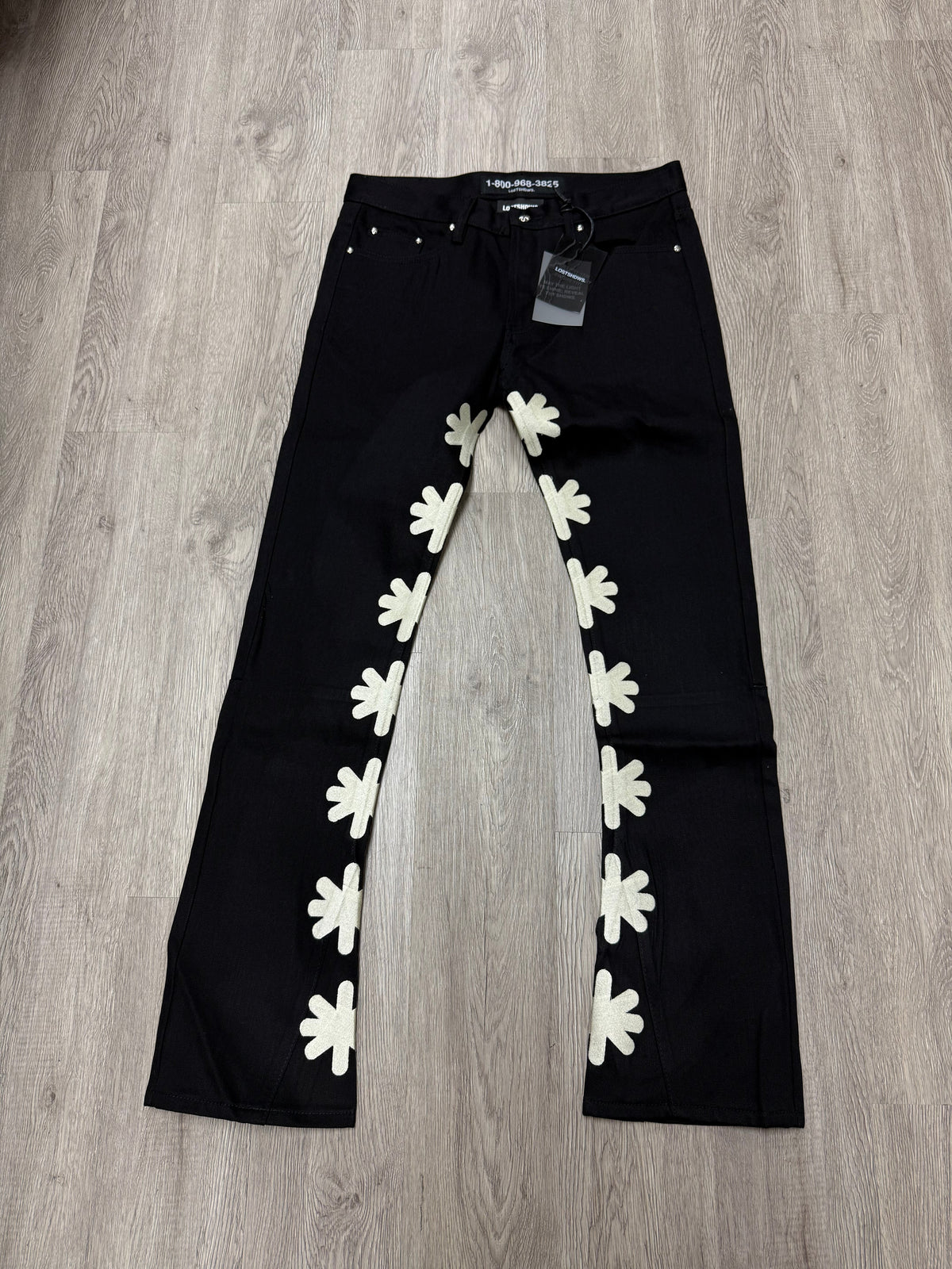 LostSHDWS Black Bone Denim Jeans