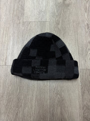 Louis Vuitton Black Damier Crystal Marque Beanie