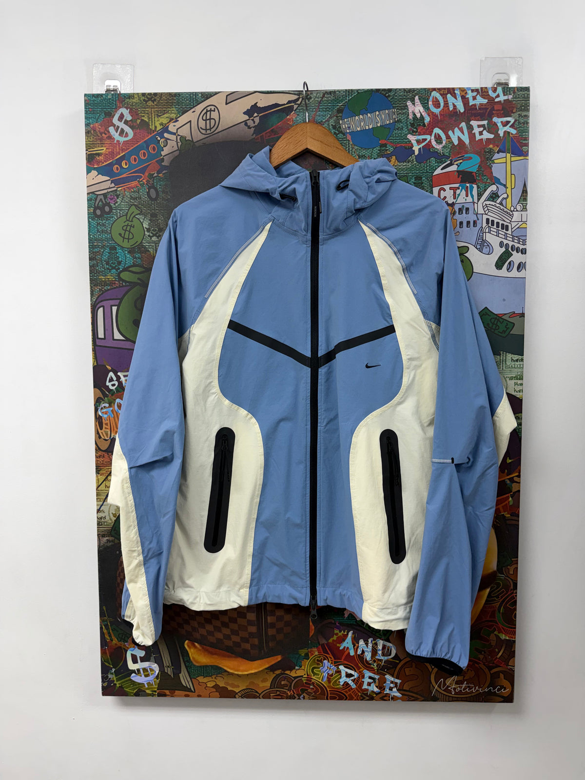 Nike Baby Blue Cream Track Jacket