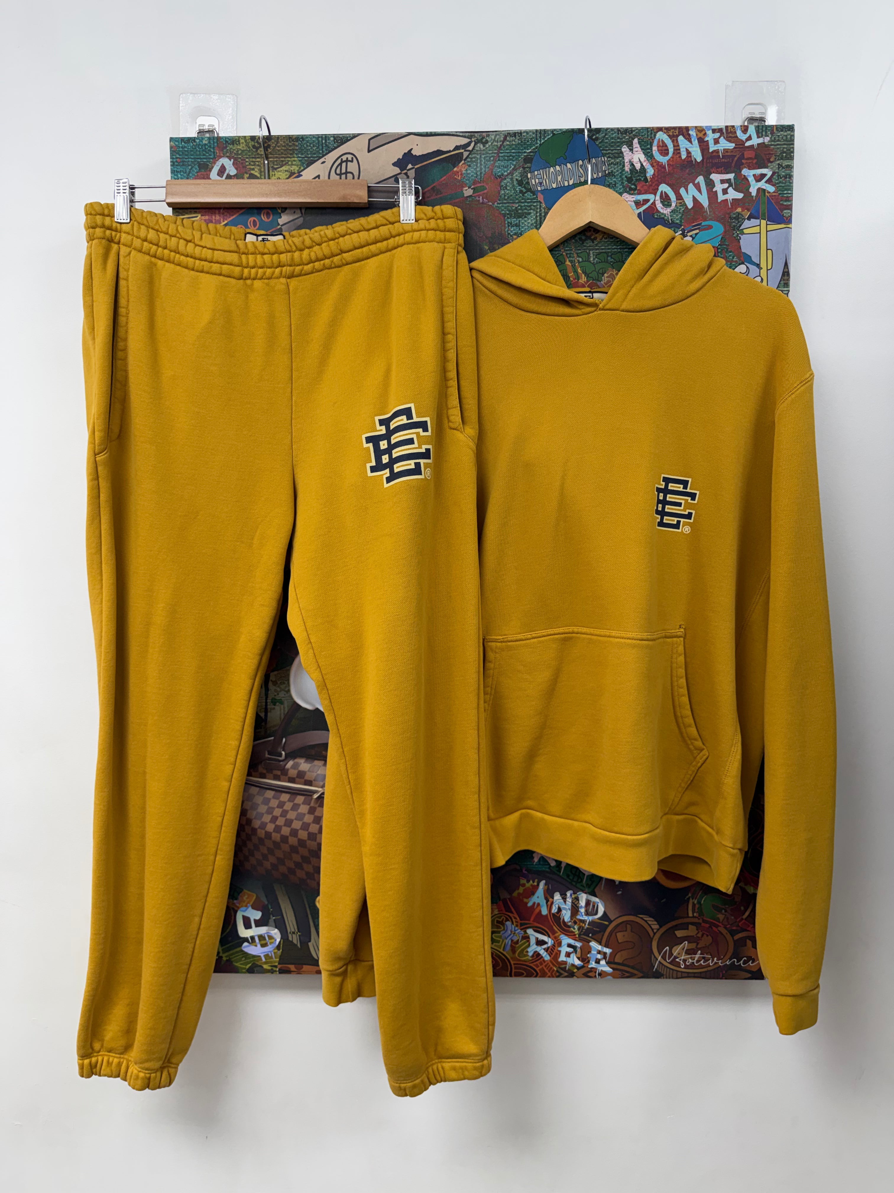 Eric Emanuel Mustard Navy Sweatsuit