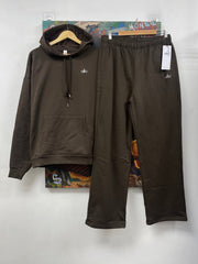 ALO Brown Accolade Hoodie Sweatsuit