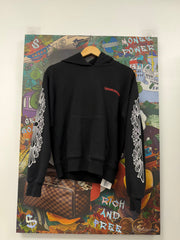 Chrome Hearts Black Matty Boy Chomper Floral Hoodie