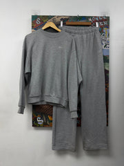 ALO Grey Accolade Crewneck Sweatsuit