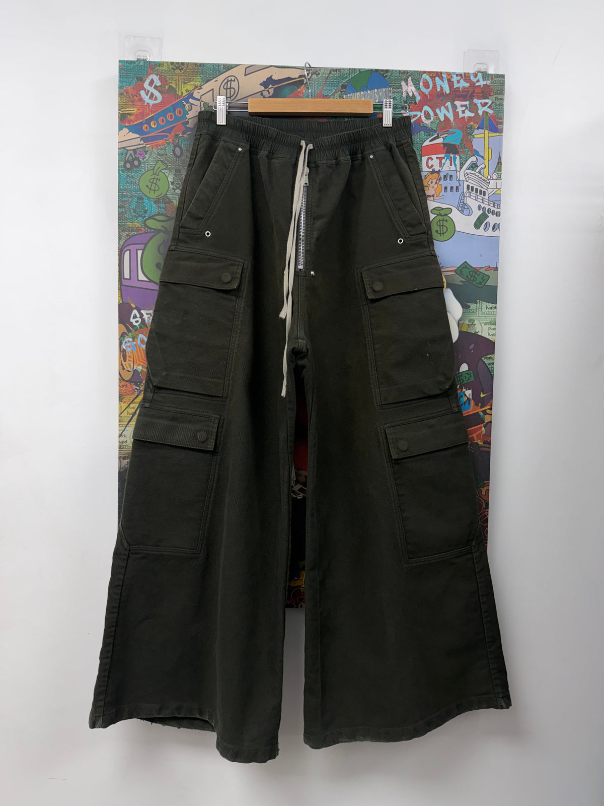 Rick Owens Olive Cargo Bela Pants
