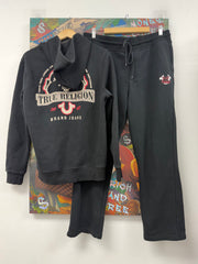 True Religion Black Red Sweatsuit
