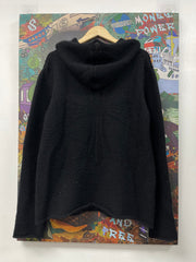 Chrome Hearts Black Cashmere Embossed Cross Patch Hoodie