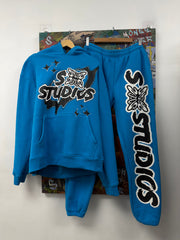 SB Studios Blue Black Logo Sweatsuit