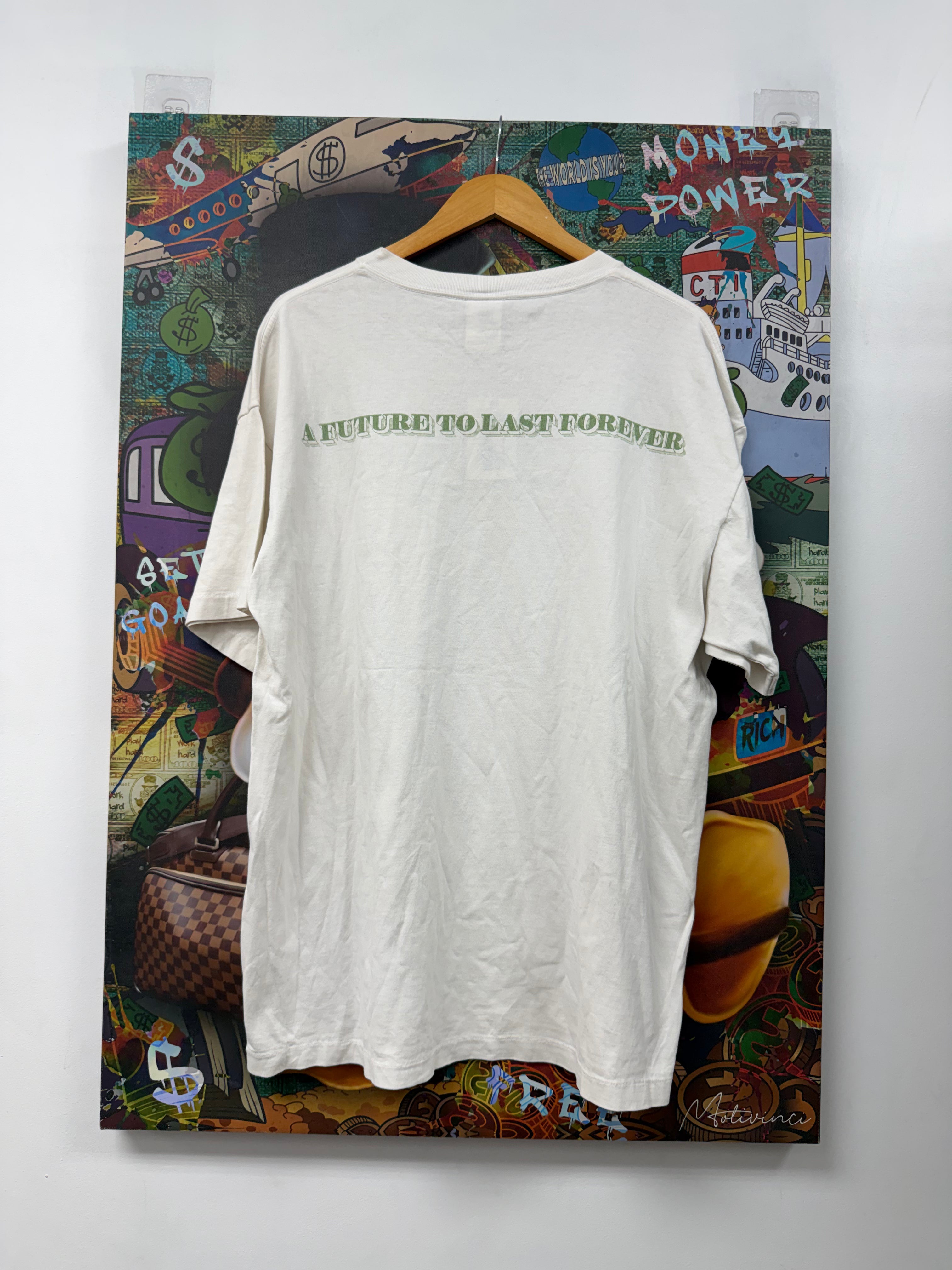 Saint Michael White Money Neck Tee