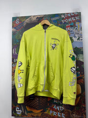 Chrome Hearts Matty Boy Lime Link Thermal Zip Up