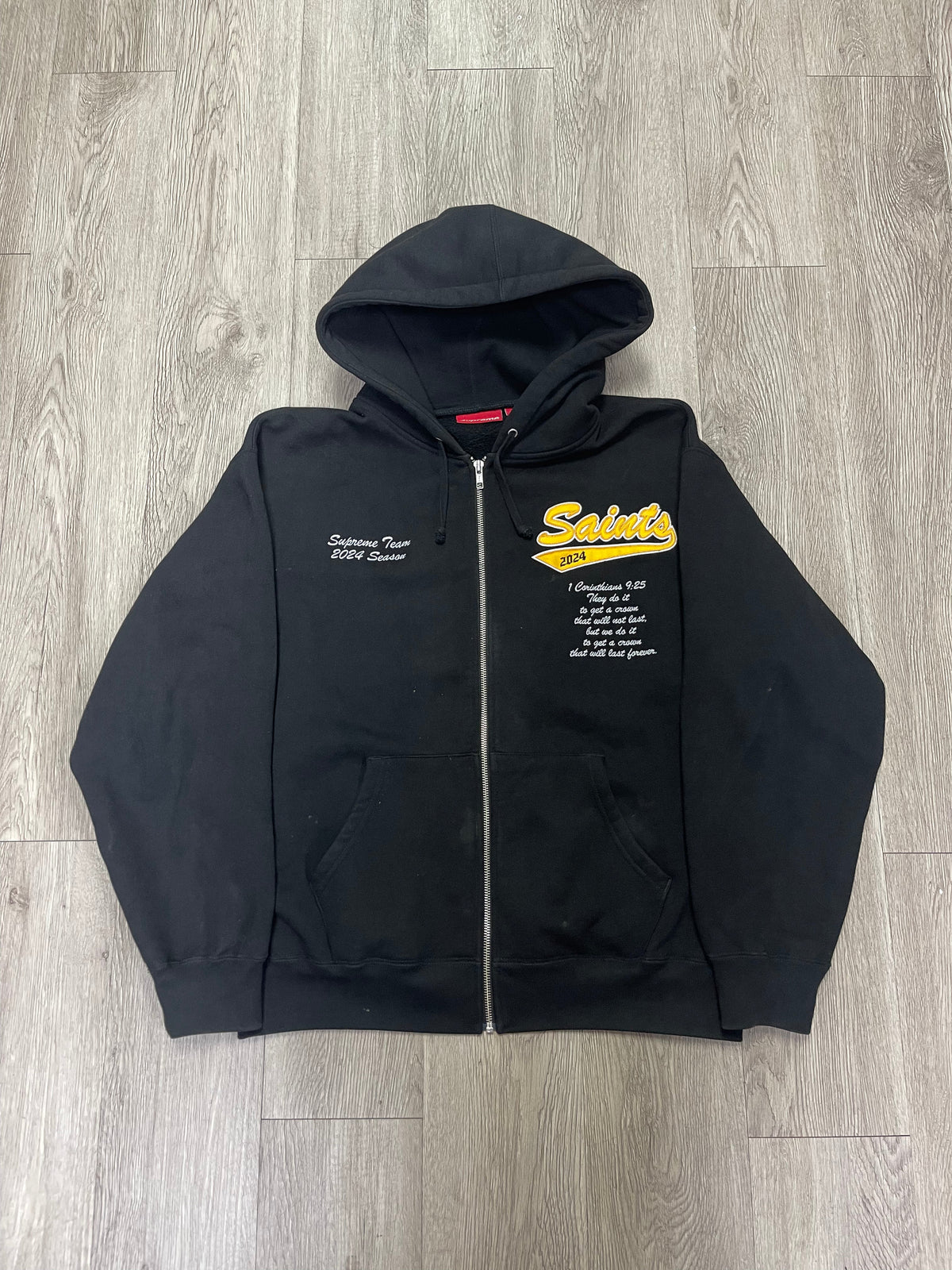 Supreme Black Salvation Zip Up