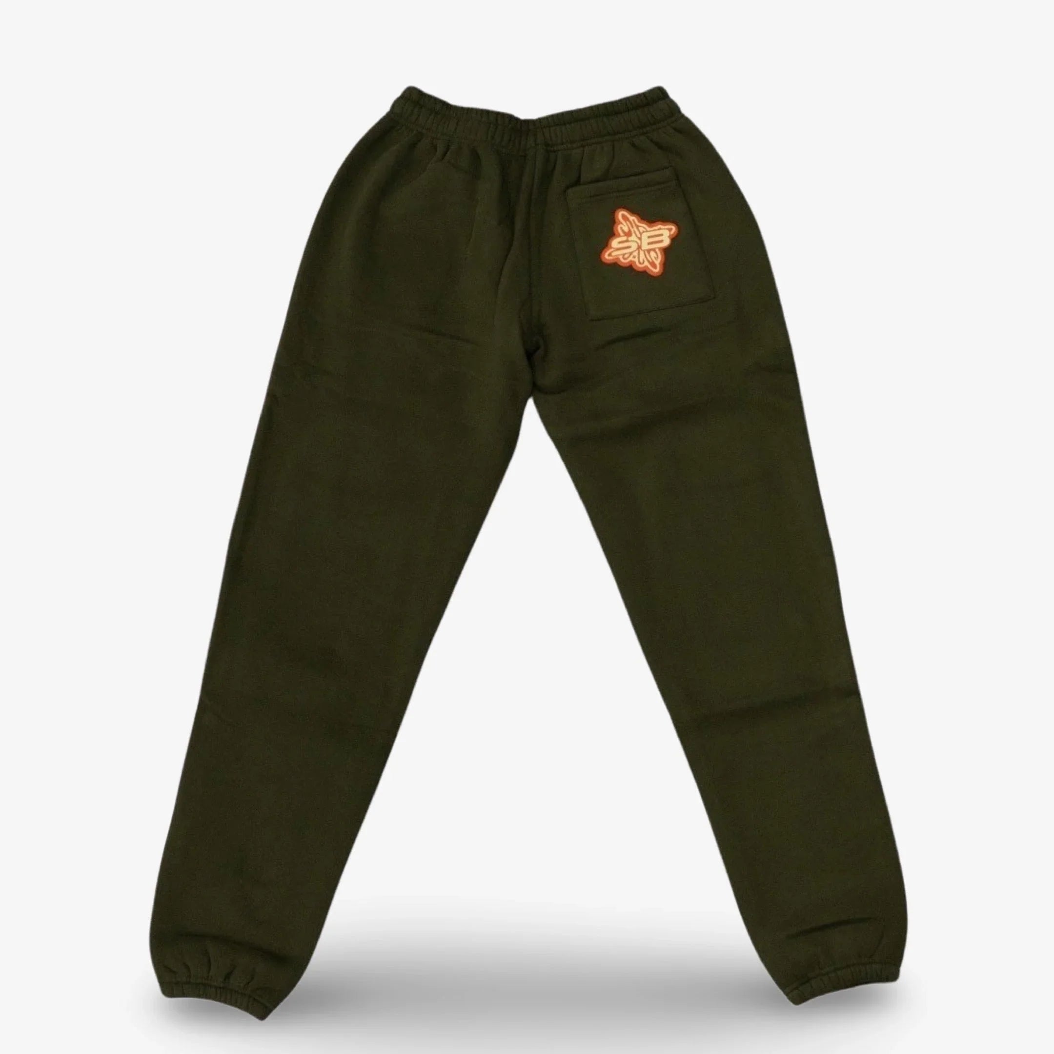 SB Studios Army Green & Yellow Logo Sweats