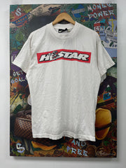 Hellstar White Red Box Logo Tee