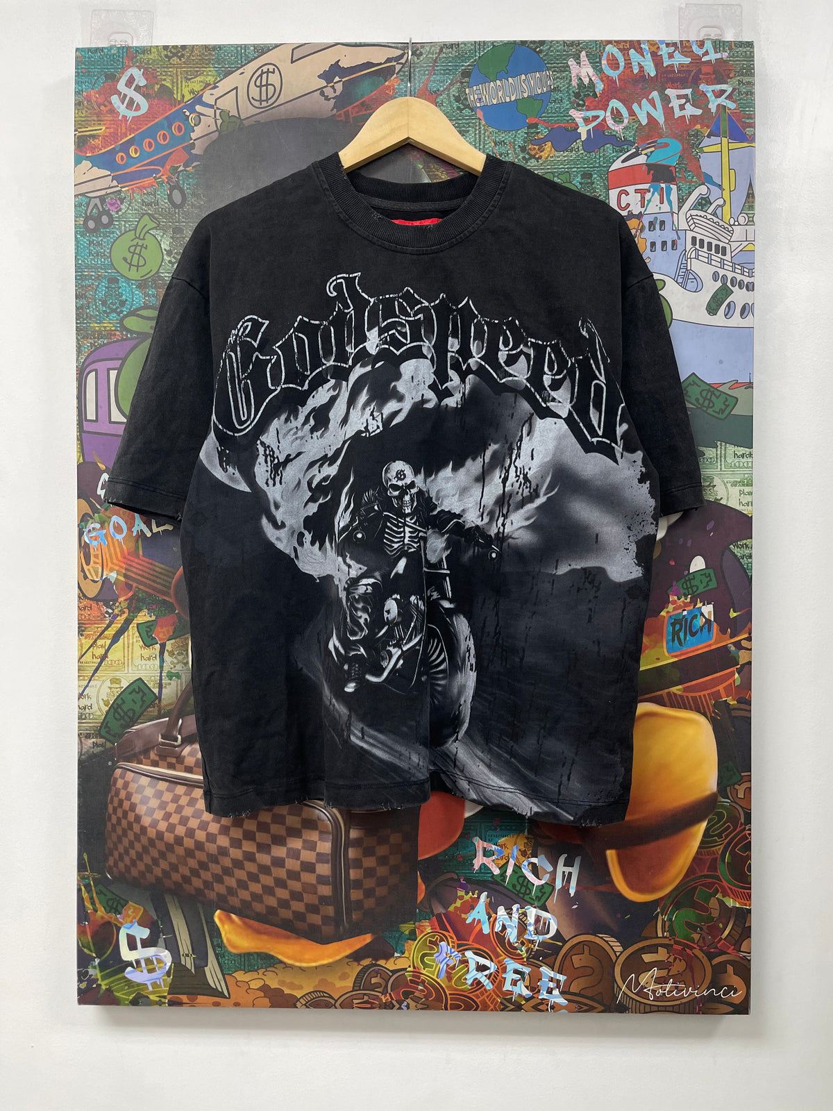 Godspeed Black Ghost Rider Tee
