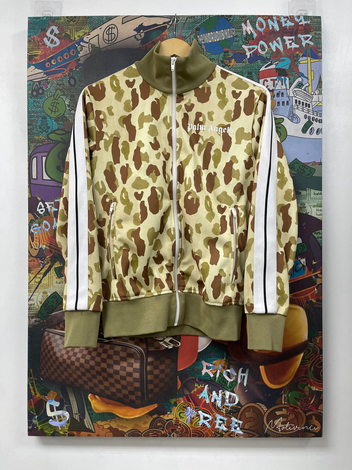 Palm Angels Camo Stripe Track Jacket