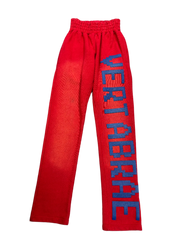 Vertabrae Red & Navy Sweatpants