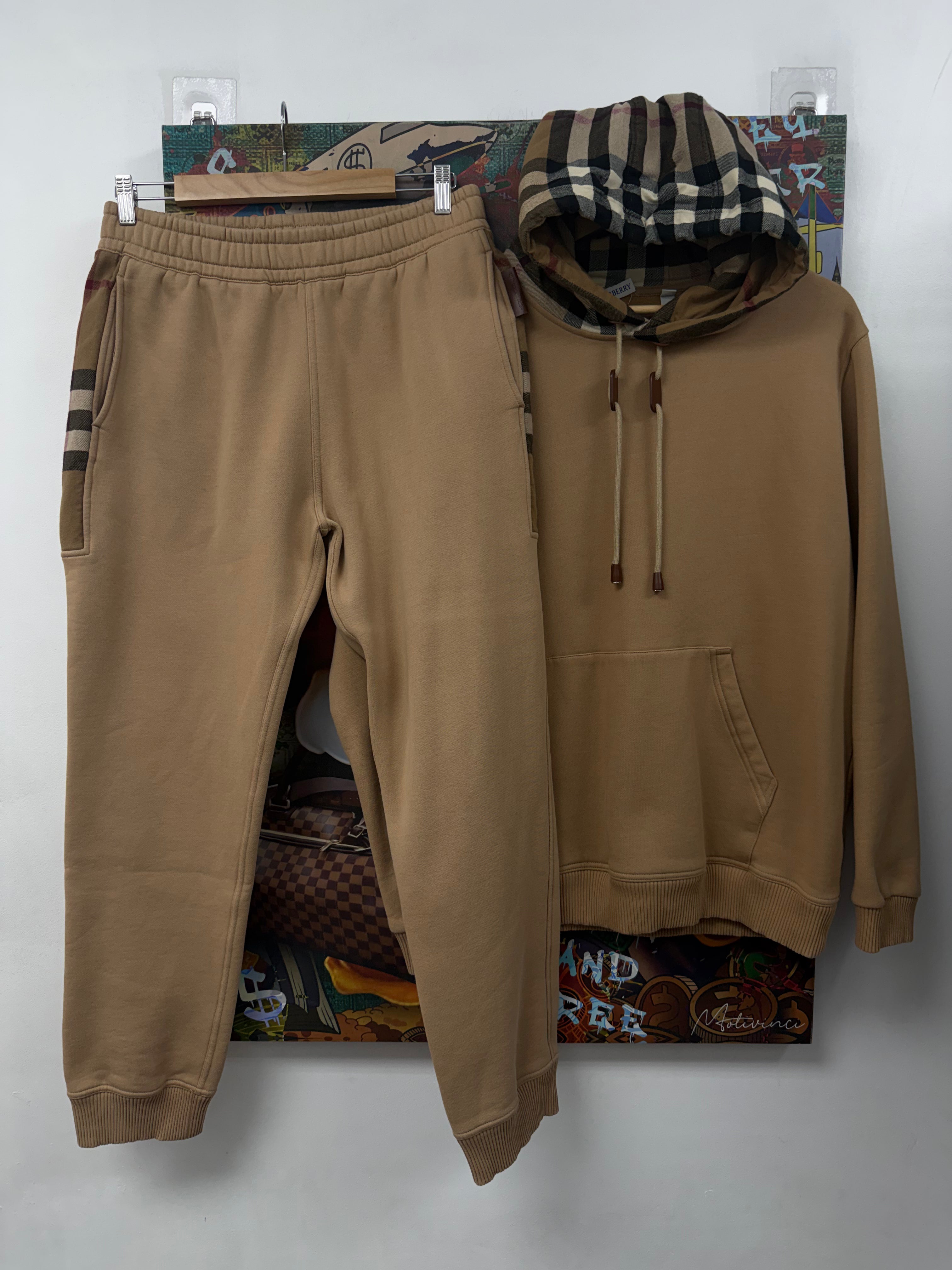 Burberry Tan Monogram Sweatsuit