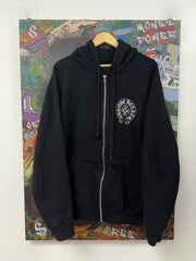 Chrome Hearts Black Horseshoe Los Angeles Zip Up