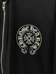Chrome Hearts Black Horseshoe Los Angeles Zip Up
