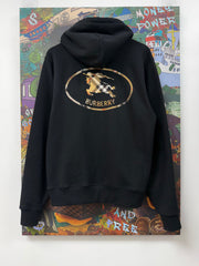 Burberry Black Embroidered Logo Zip Up
