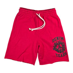 Denim Tears University Red & Black Shorts