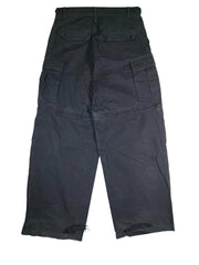 Balenciaga Distressed Black Cargos