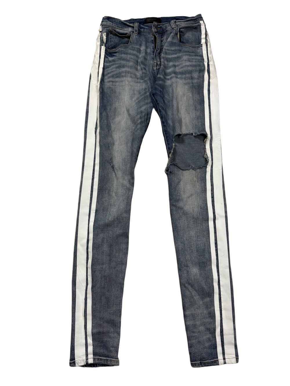 Amiri Thrasher White Stripe Jeans