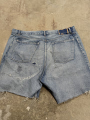 Saint Mxxxxxx Distressed Denim Shorts
