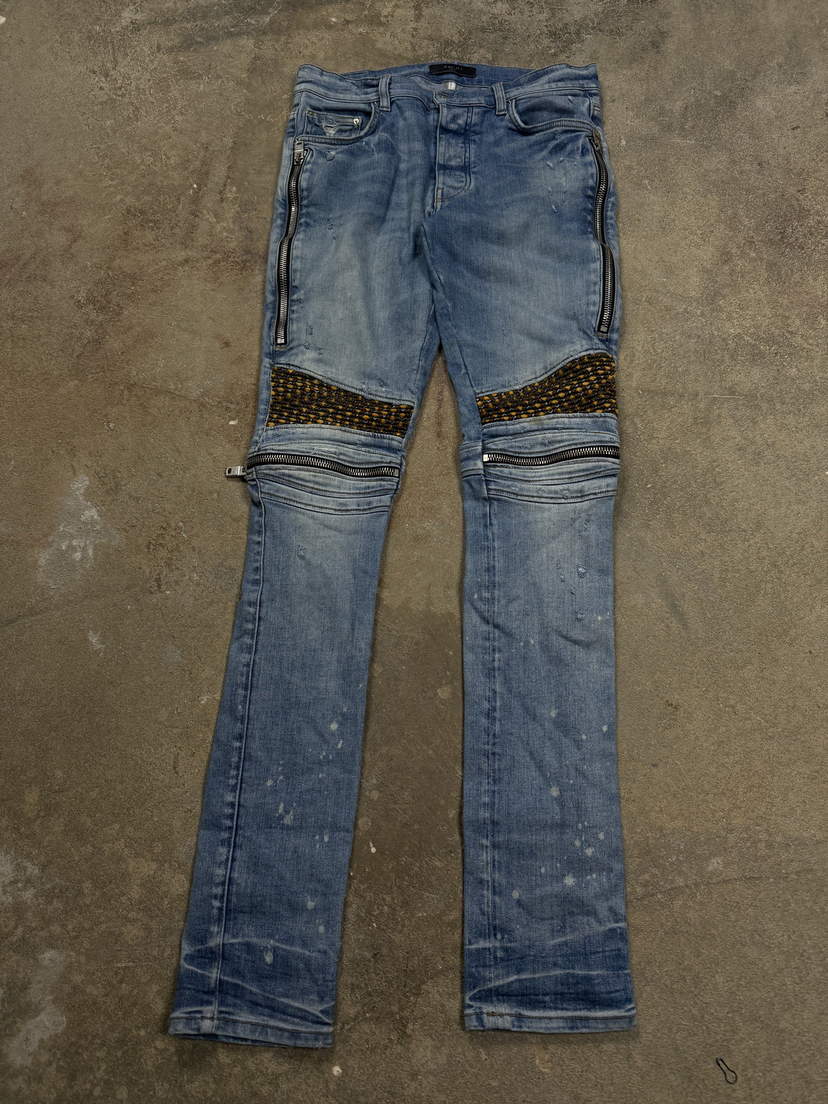 Amiri MX2 Lightwash Yellow Brown Jeans