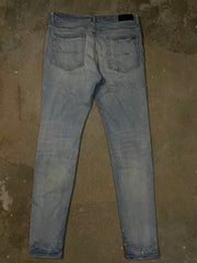 Amiri Jeans Light Wash Rainbow Patchwork