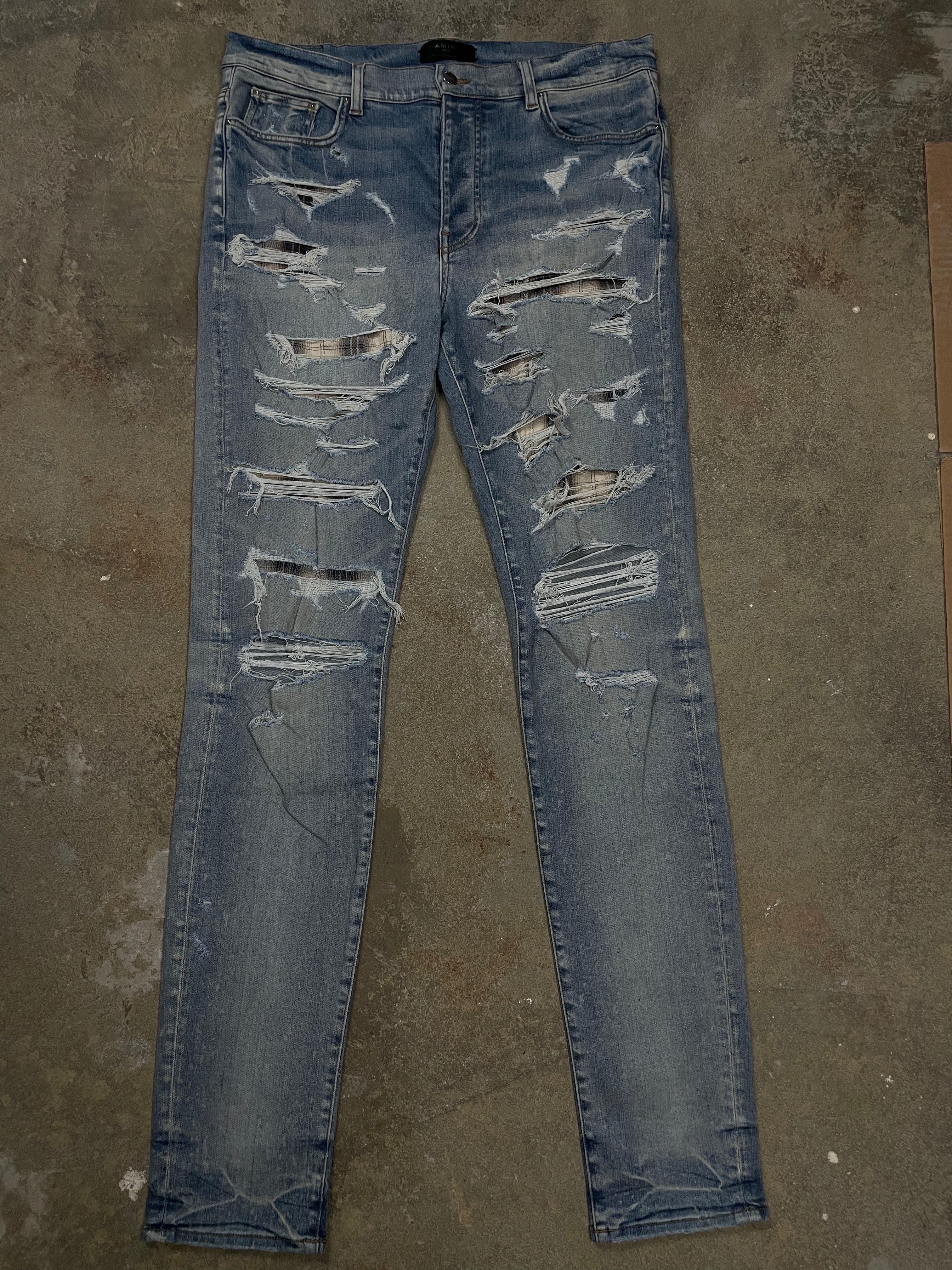 Amiri Thrasher Plaid Patch
