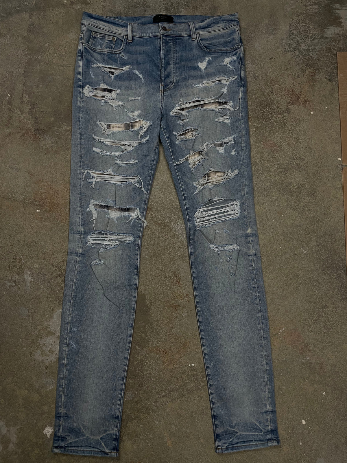 Amiri Thrasher Plaid Patch