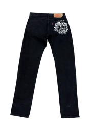 Denim Tears One Flower Black Jeans