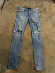 Amiri Thrasher Ripped Light Wash Used 34