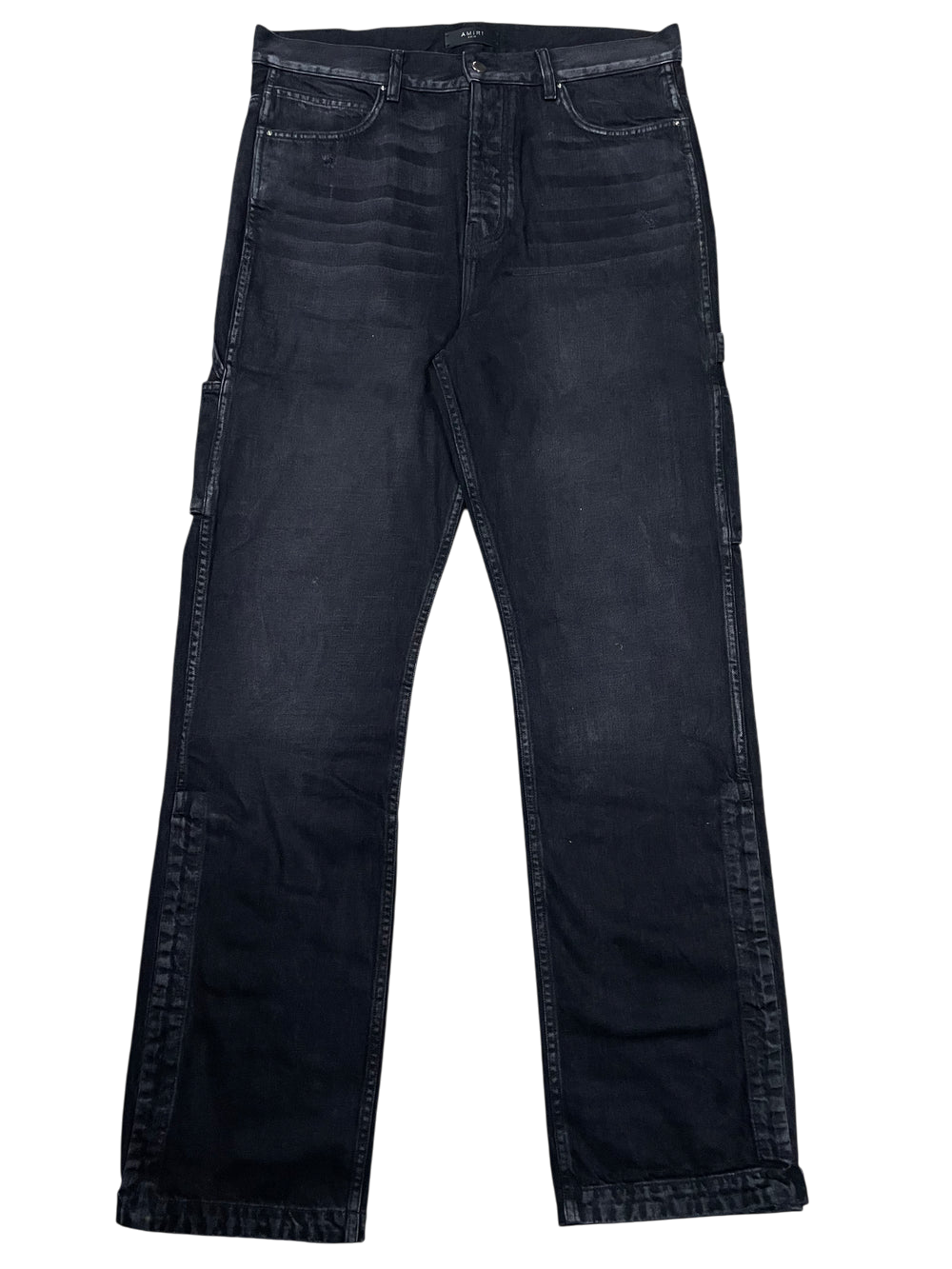 Amiri Cargo Flare Black Jeans