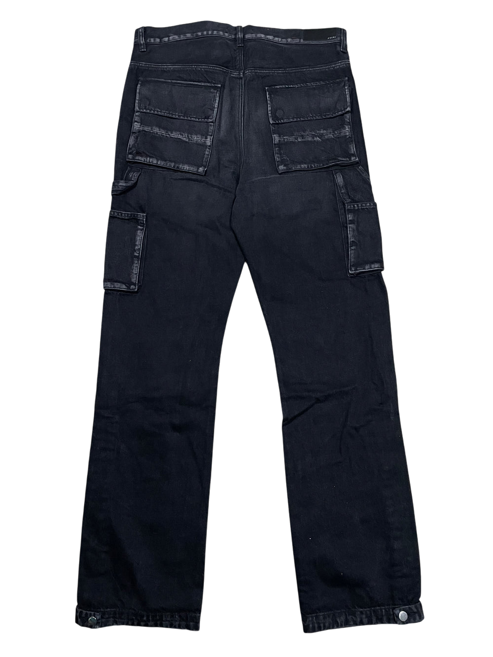 Amiri Cargo Flare Black Jeans