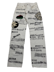 Denim Tears Stussy White Jeans