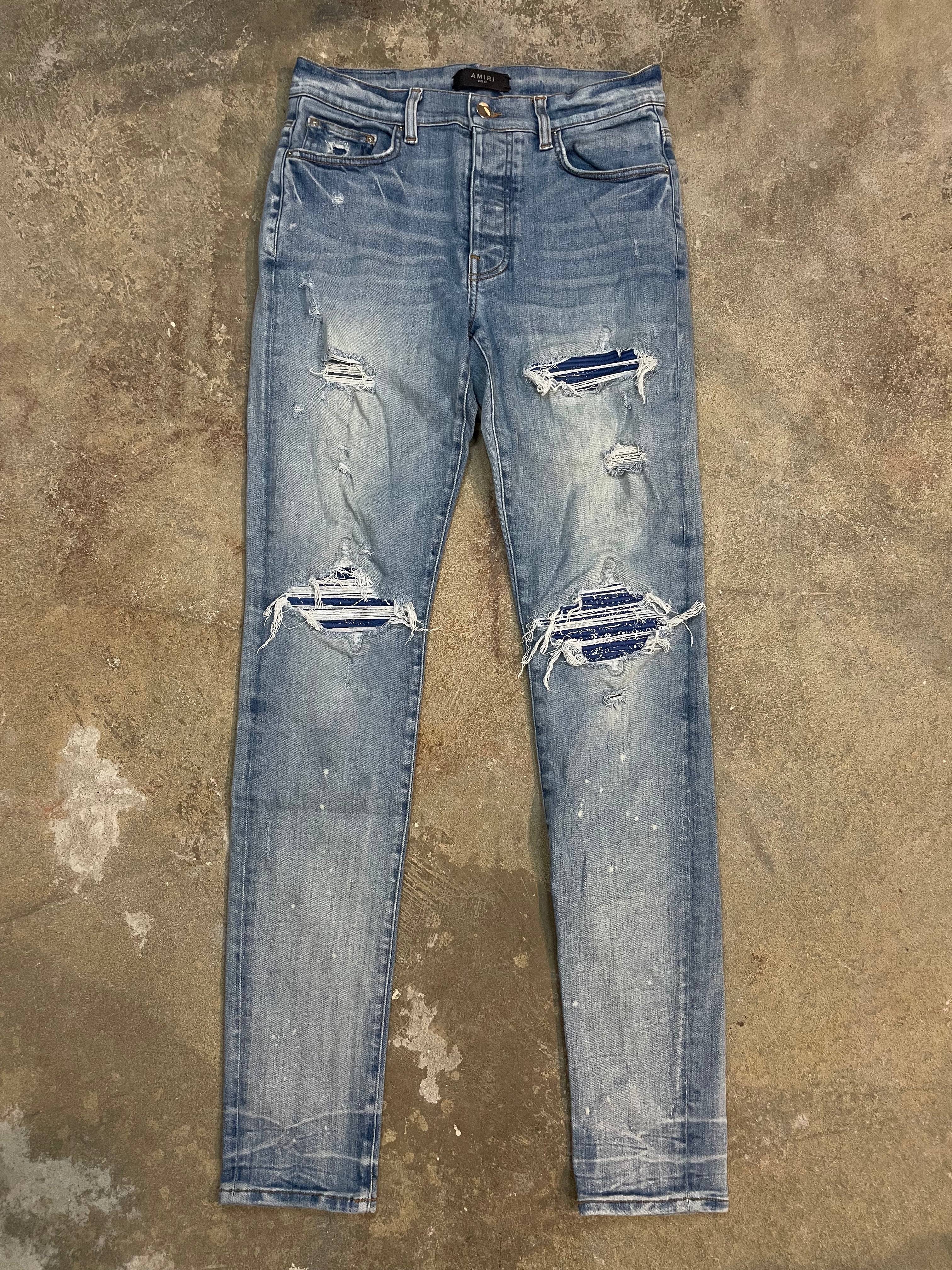 Amiri Blue Bandana Mx1 31 Used