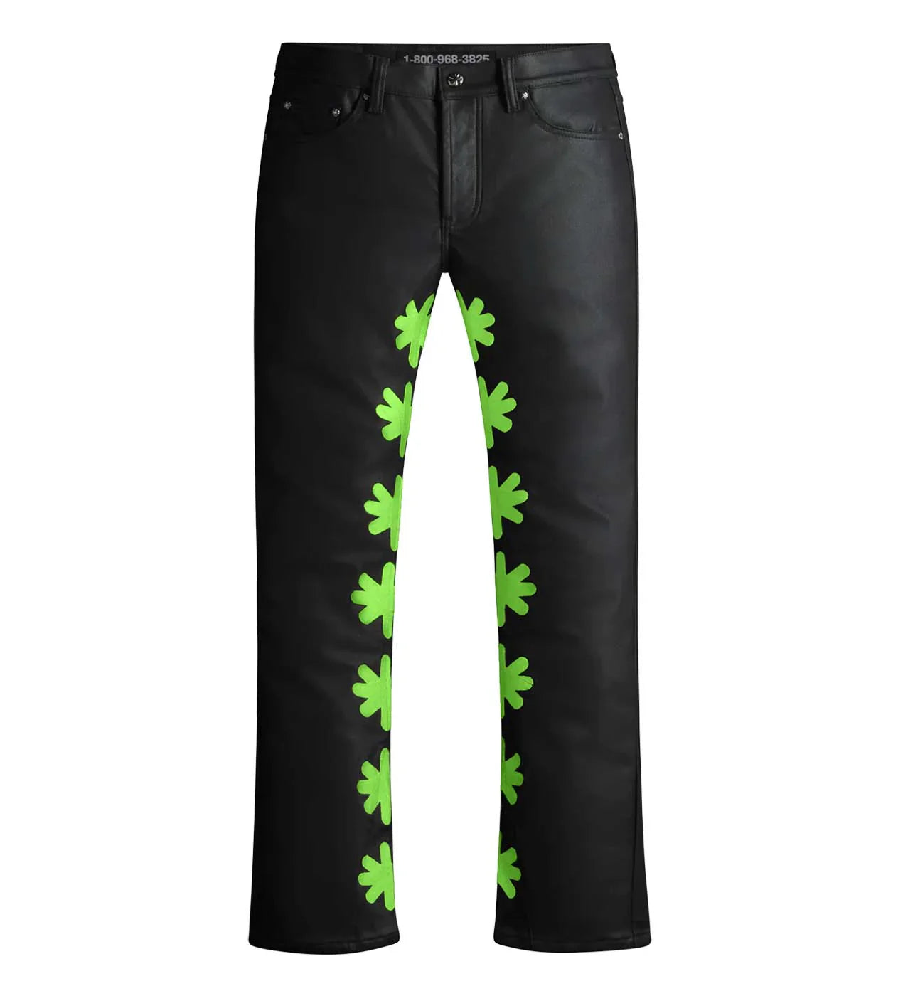 LOSTSHDWS Black & Green Wax Jeans